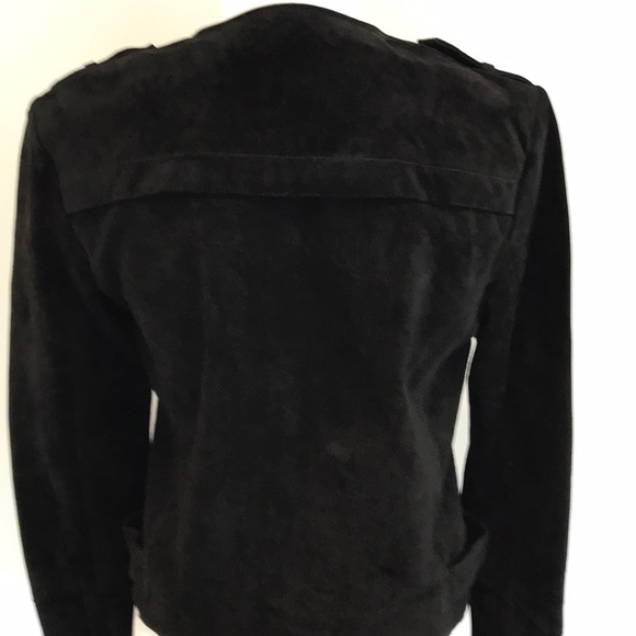 Forever 21 black suede moto jacket - Picture 4 of 6
